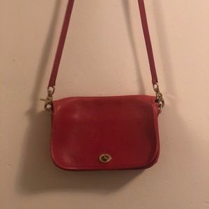 Vintage Red Coach Crossbody